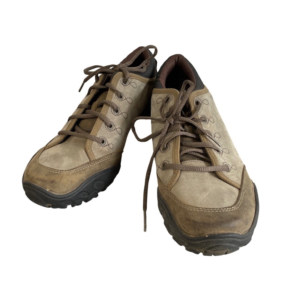 Merrell Quartz Brindle Grey Leather‎ Hiking Shoes Vibram Womens 9 J75312 READ